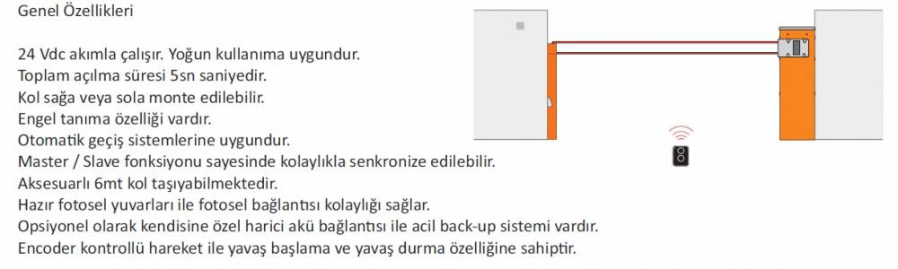 Nice Wide L Bariyer teknik özellikleri