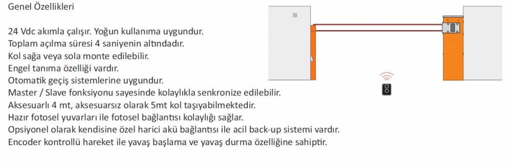 Nice Wide M Bariyer teknik özellikleri